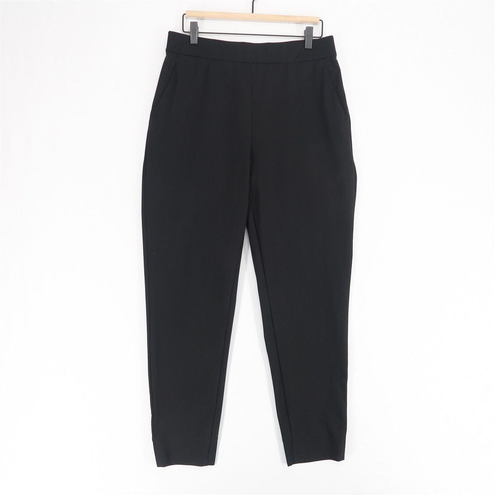 Ministry Of Supply Kinetic Pants Womens 8 Black Stretch Drawstring Pull On